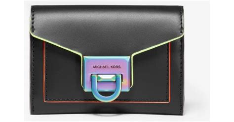 michael kors manattan wallet|Michael Kors manhattan contrast trim.